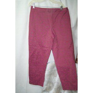 Vintage Crazy Horse Pants  Classic Straight Size 12 Pink Embroidery Retro Croppe